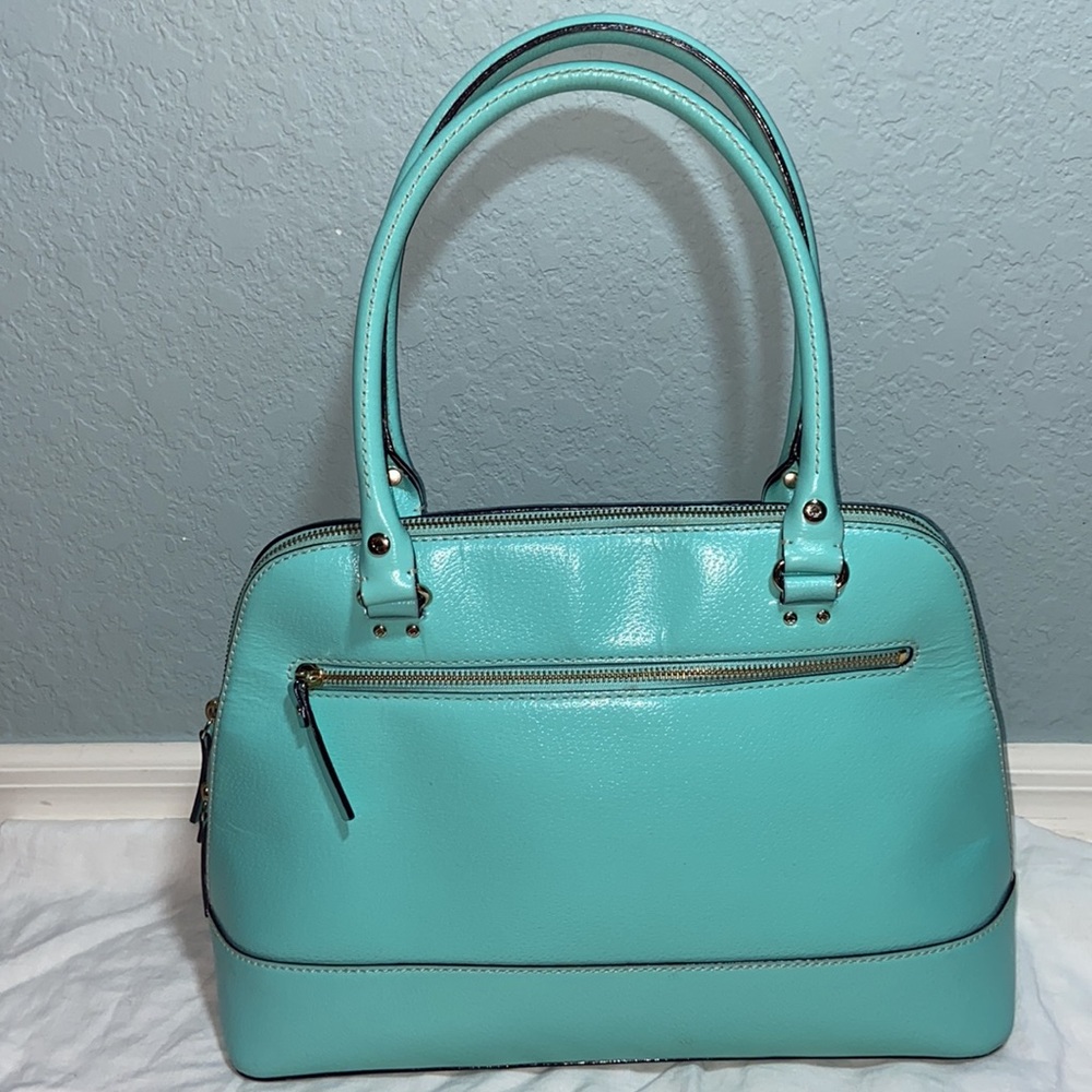Gorgeous KATE SPADE Tiffany Blue Wellesley Rachelle Satchel shoulder Bag - Picture 4 of 16
